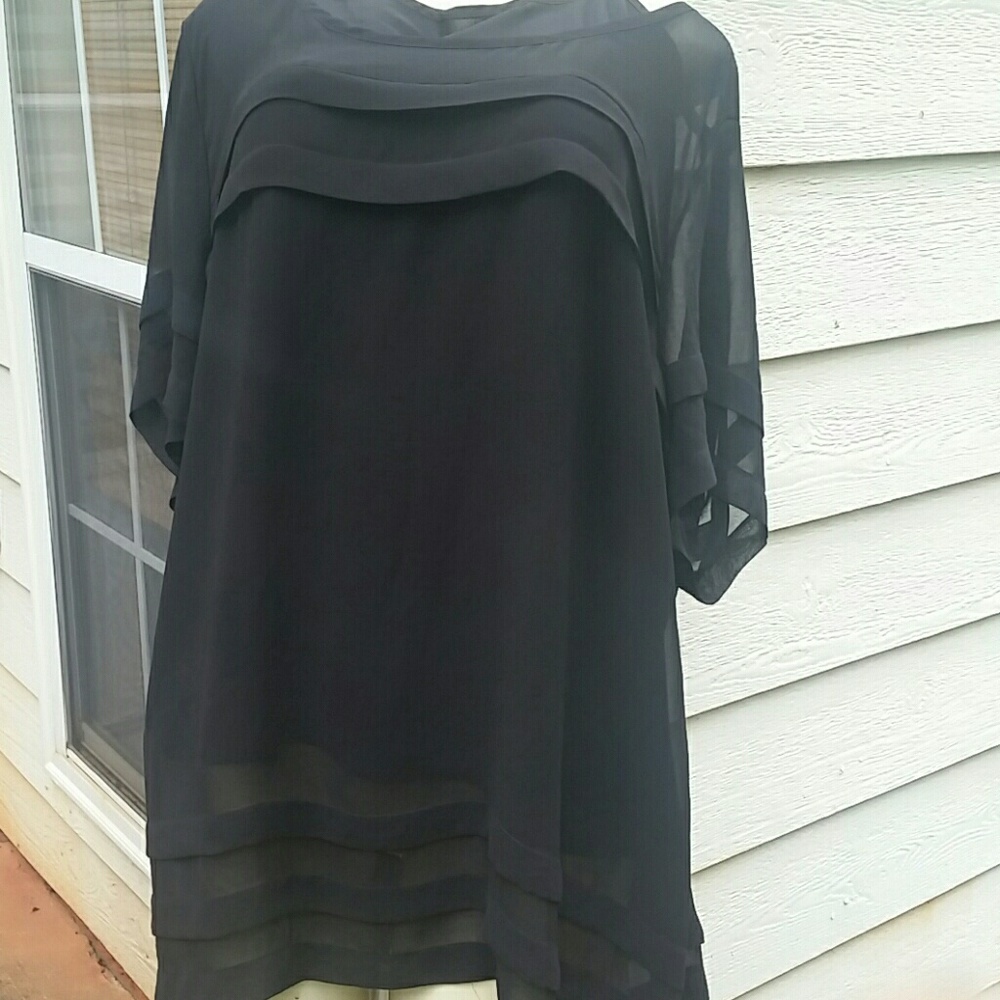 Sheer pullover  top with tank